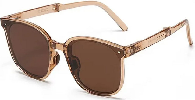 mjyiwang Sonnenbrille Damen, Vollrand, Square, braun, polarisiert - Bild 1
