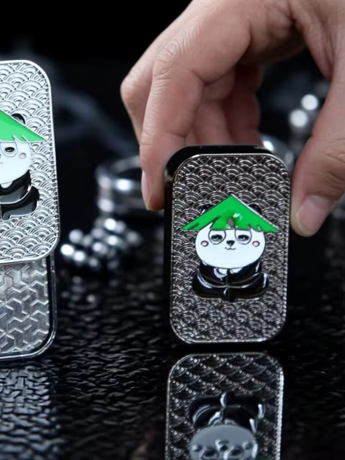 soulbao Metall-Panda-Schiebekarten-Spielzeug, magnetisches Gleit-Fidget-Gadget - Bild 6