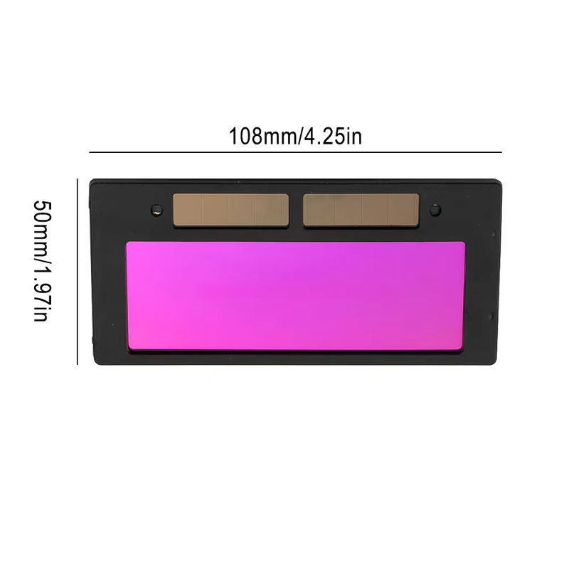 DAZZLEEX Schweißlinse für automatische Verdunkelung, Infrarot-Schutz-Linsenfilter für Flip-Helm, Schwarz, B/H: 10,8 x 5,0 cm - Bild 3