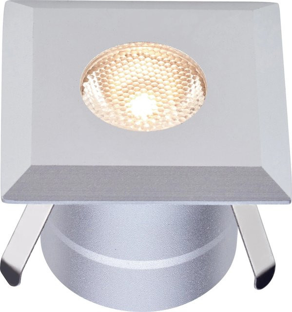 Budoni LED Bodeneinbauleuchte eckig in Silber aus Aluminium für Garten und Außenbereich, 5 Stück - Bild 1