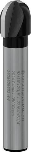 Bosch Hohlkehlfräser Silber, R1 4,7 mm, Schaftdurchmesser: 6,35 mm, Arbeitslänge: 9,2 mm, Gesamtlänge: 45 mm - Bild 1