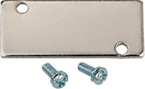 Riegler Abdeckplatte für Grundplatte aus Kunststoff in Silber mit Anschluss G 1/4 und G 3/8 - Bild 1