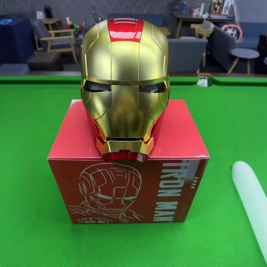 Bandai Marvel Iron Man Mk5 Helm, Cosplay, mit Öffnungs- und Schließmechanismus, sprachgesteuerte Augen - Bild 1