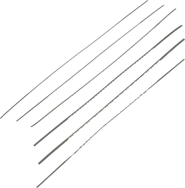 LUX-TOOLS Dekupiersägeblatt Set 24-teilig für Holz und Metall in Silber - Bild 1