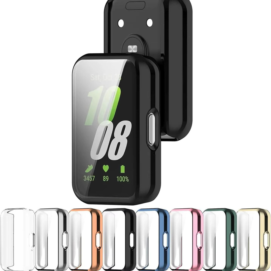 samusak Uhrenhülle für Samsung Galaxy Fit 3, Kunststoff, Schwarz, Unisex - Bild 5