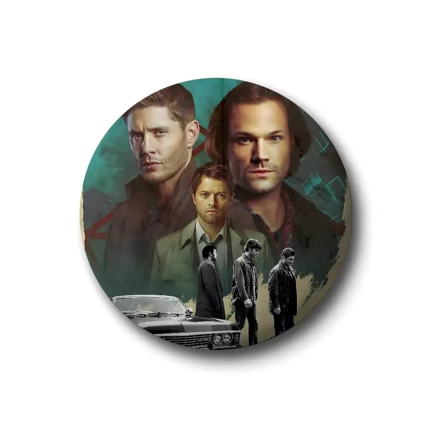 Brosche Play-Serie Supernatural Film Nordic Abzeichen, Weißblech, Metall - Bild 6