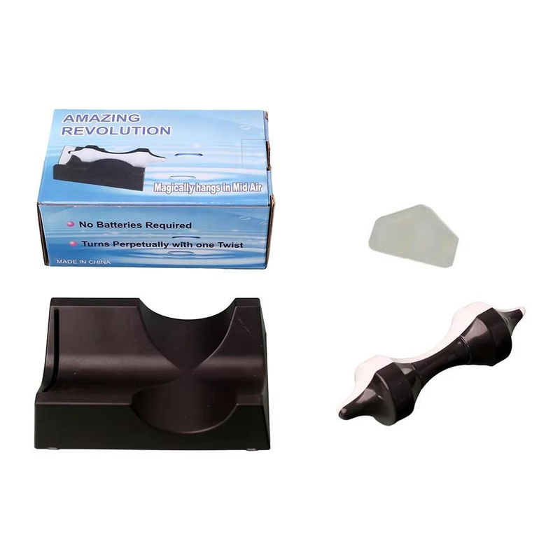 Fashnics Perpetuum Mobile Magnetische Schwebe-Dekoration mit rotierender Rolle in Schwarz - Bild 2