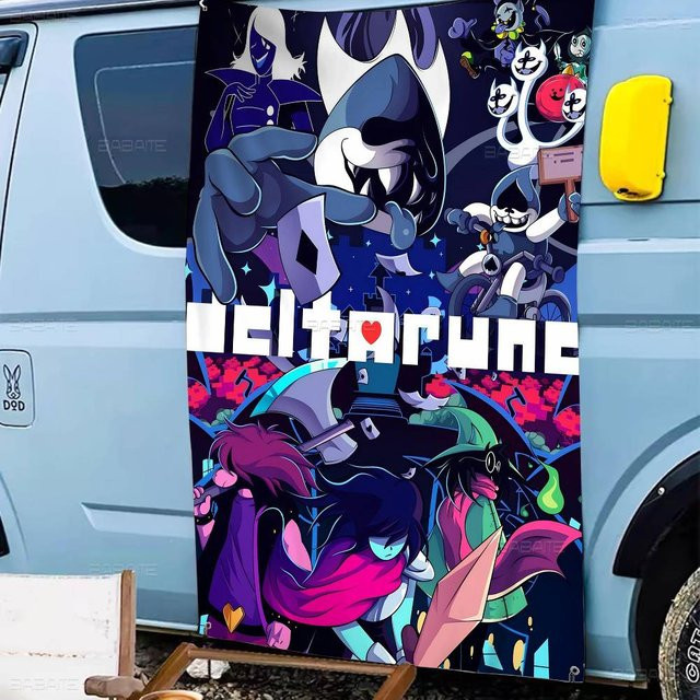 Deltarune Game Banner Kunstdruck als japanische Wandflagge von Potdemiel in Multicolour - Bild 1