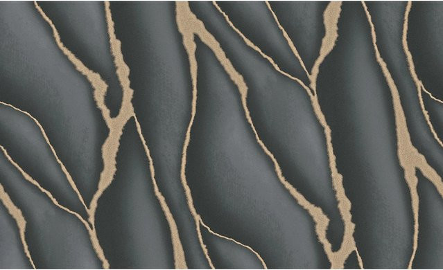 Erismann Vliestapete Elle 3 Flow Schwarz Abstract Modern Satin Matt - Bild 1