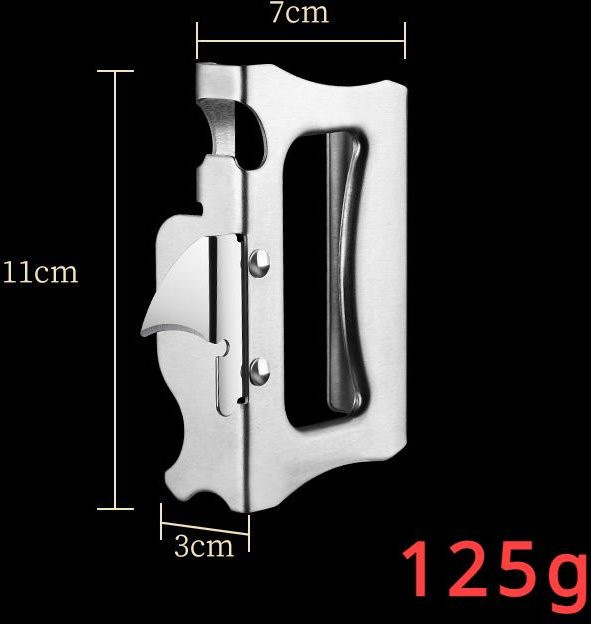 Tragbarer Flaschenöffner und Dosenöffner aus Edelstahl von Yiran Furniture in Weiß - Bild 1