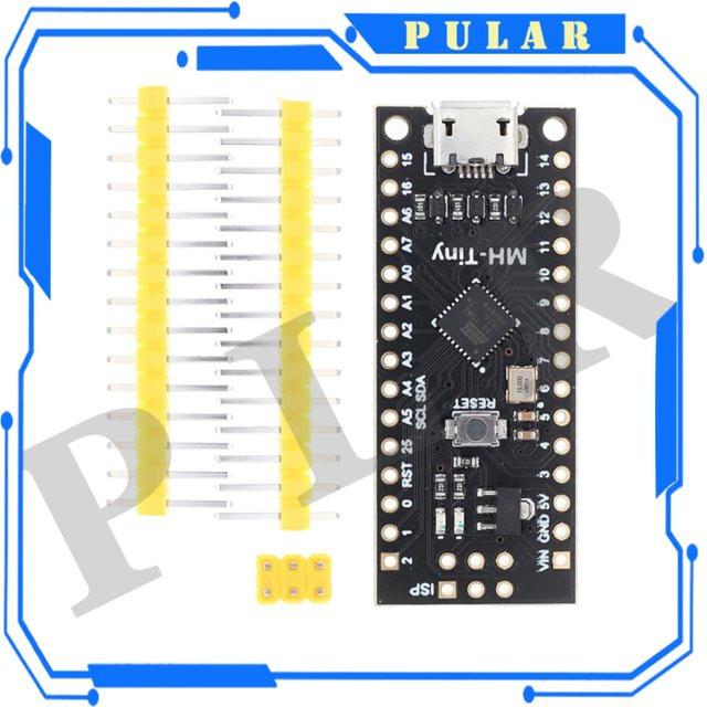 SAMIORE ROBOT Nano v5.3 Atmega328 Development Board Schwarz, kompatibel mit Arduino Attiny88 und Attiny85, 16MHz - Bild 1