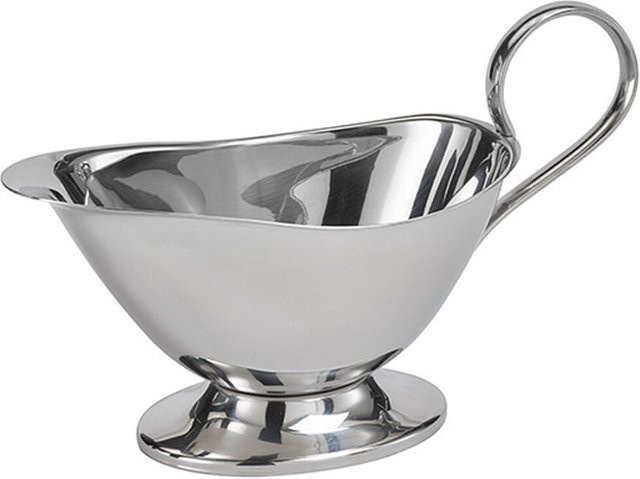 APS Sauciere NAVA aus Edelstahl in Silber, 450 ml, B/T/H: 10,5 x 22,5 x 13,5 cm - Bild 1