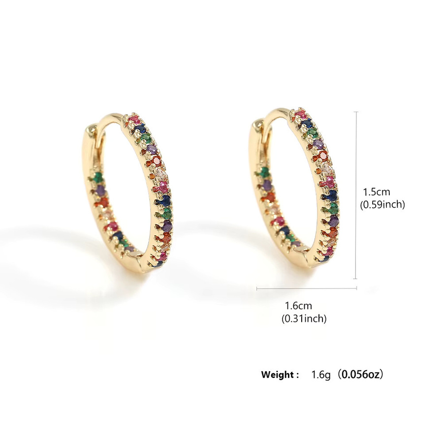 ZAKOL Ohrringe, Kupfer, Gold, Zirkonia, Kristall, Damen - Bild 2