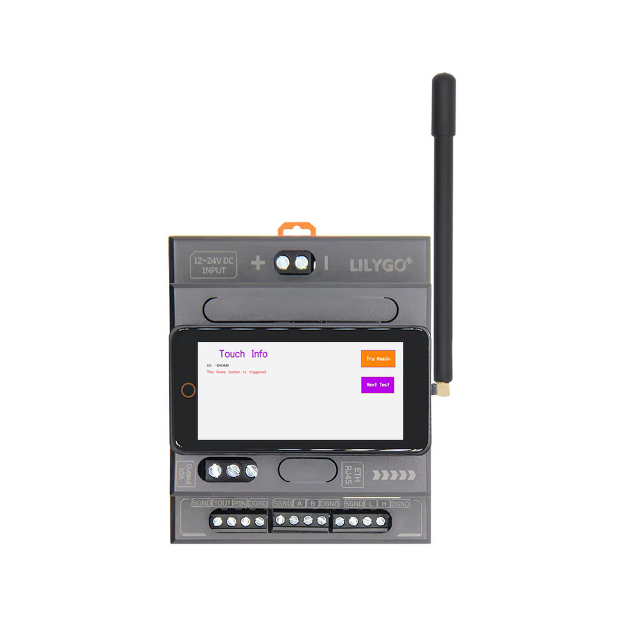 LILYGO T-Connect-Pro ESP32-S3 LoRa Industrielle Steuerungs-Entwicklungsboard mit Ethernet/LAN, RS485, RS232 und 2.33 Zoll LCD in Schwarz - Bild 2