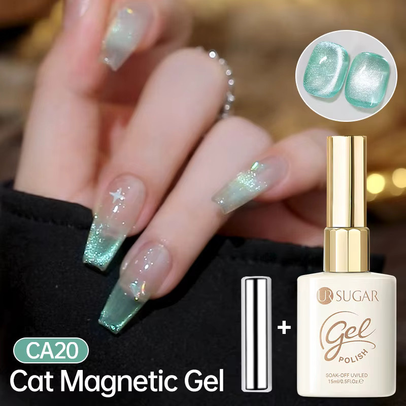 UR SUGAR Blue Tears Cat Magnetic Gel Nagellack-Set, 2 x 15 ml - Bild 1