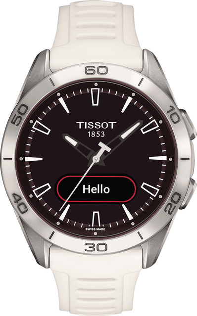 Tissot Smartwatch, Titan, Quarz, 44 mm, Silikon, Schwarz, Unisex - Bild 1