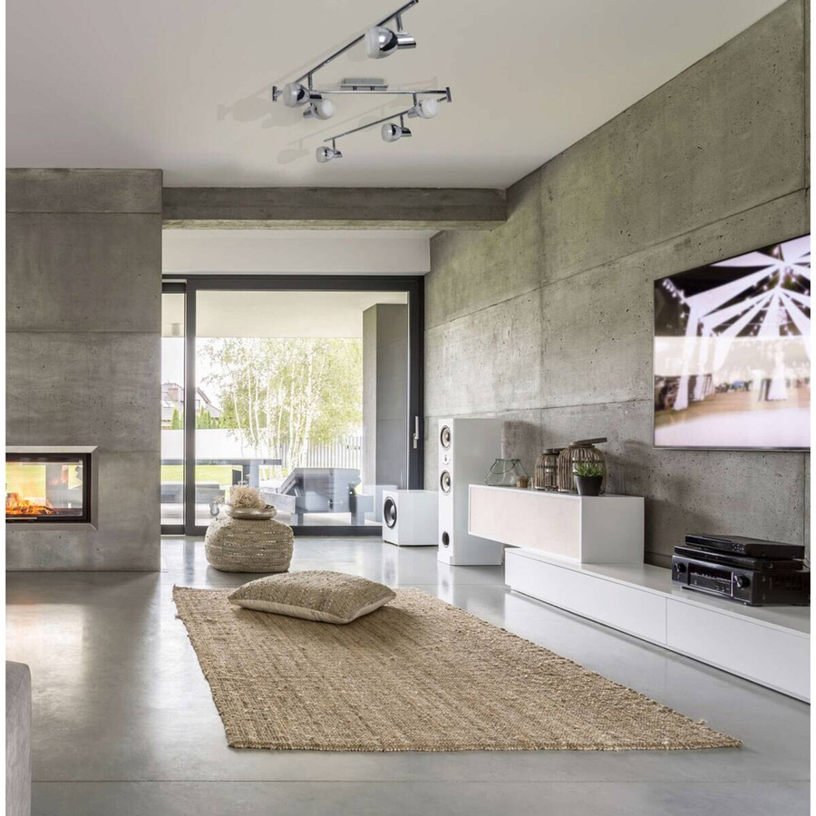 Näve LED Deckenschiene Chromey in Chrom mit 6 Spots aus Metall und Acryl B/H/T: 8 x 13 x 180 cm - Bild 2