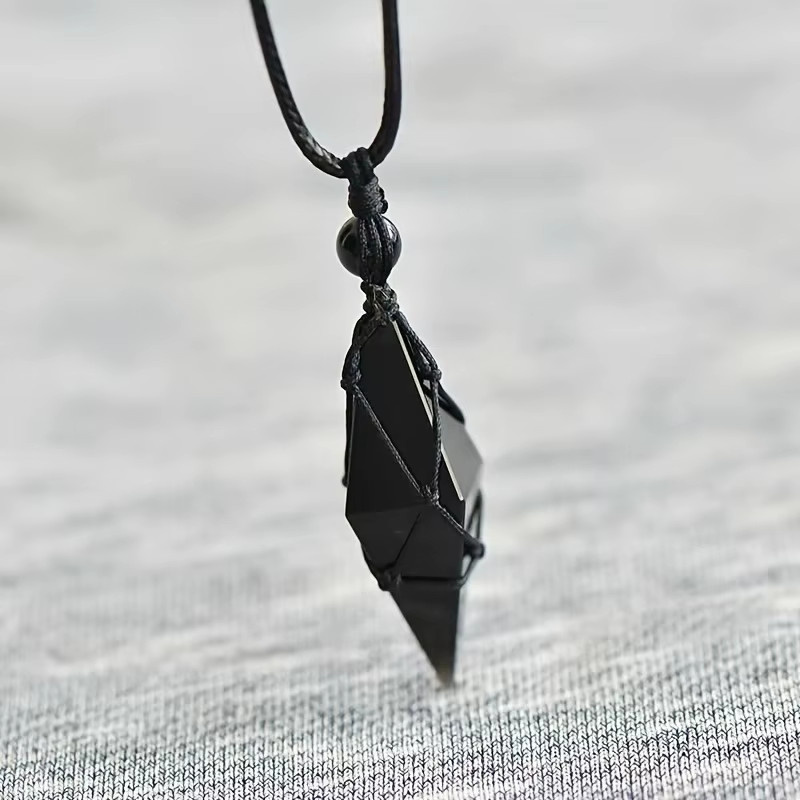 ZHIXUN Halskette, natürliche schwarze, Unisex - Bild 2