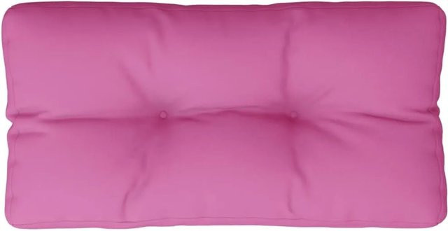 vidaXL Palettenkissen Rosa aus Polyester, wasserabweisend und UV-beständig, B/T/H: 70 x 40 x 12 cm - Bild 1