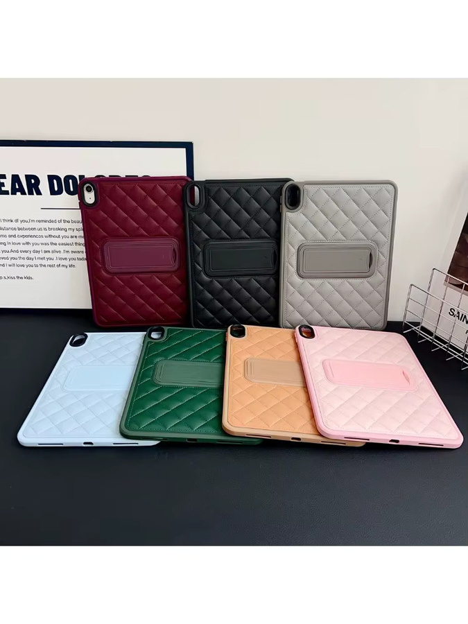 3D Diamant CC Lederhülle für Apple iPad Air und Pro in Schwarz mit Tablet-Ständerfunktion - Bild 2