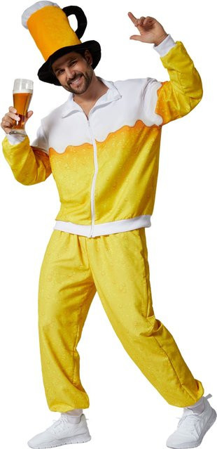 tectake Herrenkostüm Bier Jogginganzug - Bild 1