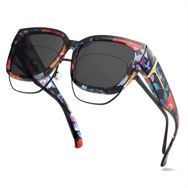 VOPHA Wrap-Around Sonnenbrille, Vollrand, Multicolor, Unisex, Kunststoff - Bild 1