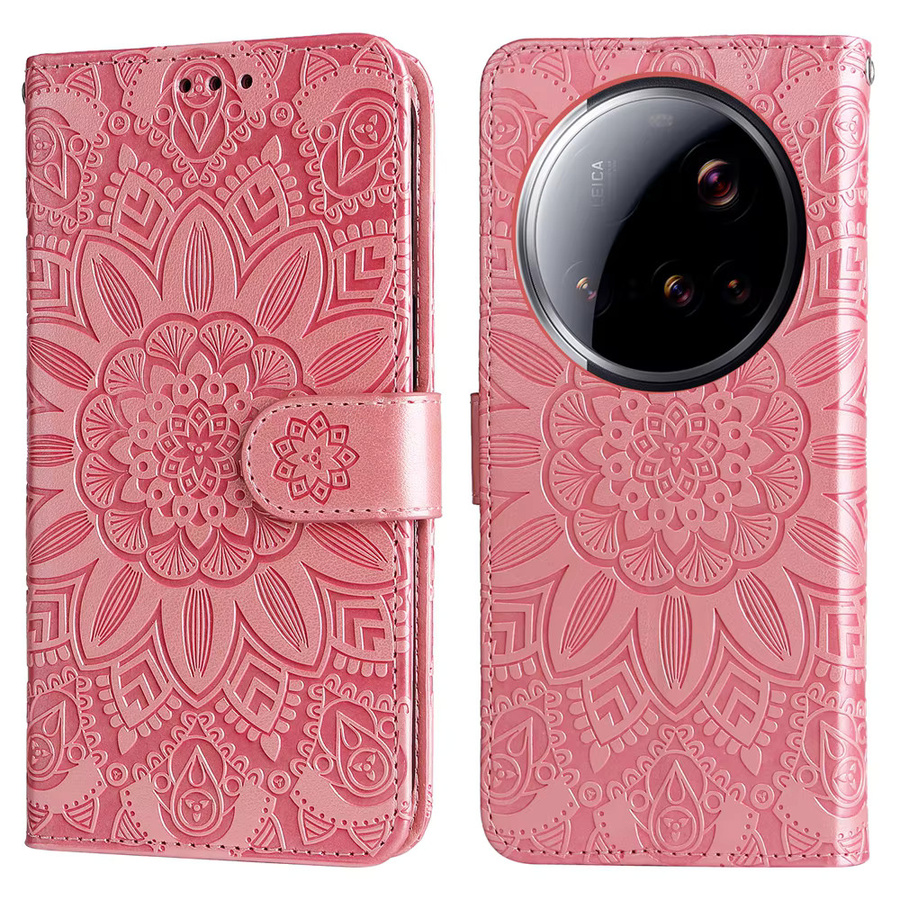 Magnetische Leder-Brieftaschenhülle mit Blumenmuster für Xiaomi 17T 17 15T 15 14T 14 13T 13 12T 12 12S 11T 11 Pro Max Ultra Lite - Bild 2