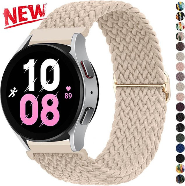 CAOWTAN Uhrenarmband, Textil, Geflochtenes Solo Loop, 20mm/22mm, Unisex - Bild 1