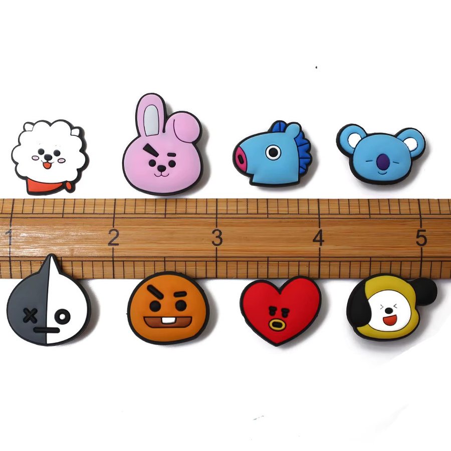 Pop-Cartoon-Schuh-Charms aus PVC, Kinder - Bild 3