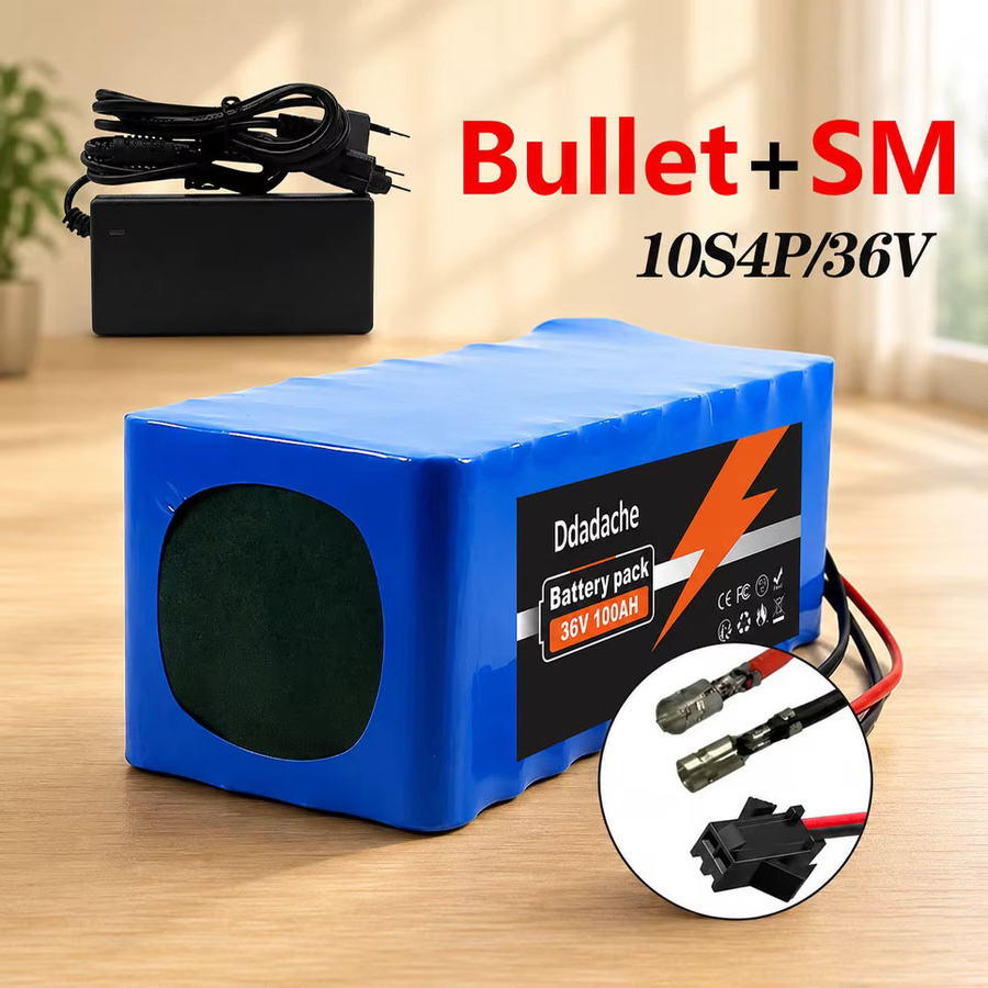 Hochleistungsfähiger 36V 100Ah Lithium-Ionen-Akku 10S4P 1000W mit BMS in Blau für Elektroroller, E-Bike und Mountainbike - Bild 7