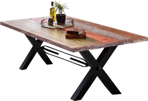 SIT Tisch TABLES & CO aus Holz und Metall in Schwarz, H: 76,5 cm, B: 100 cm, T: 90 cm - Bild 1