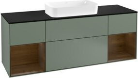 V&B Waschtischunterschrank Finion Wandbeleuchtung in Lackoptik, Breite: 160 cm, Höhe: 50,1 cm, Tiefe: 50,1 cm - Bild 1