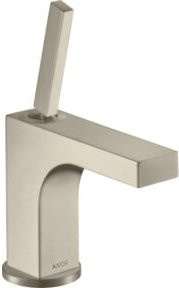 Hansgrohe Axor Citterio Waschtisch-Einhebelmischer in gebürstetem Nickel mit Pin-Griff und Pop-up-Abfluss - Bild 1
