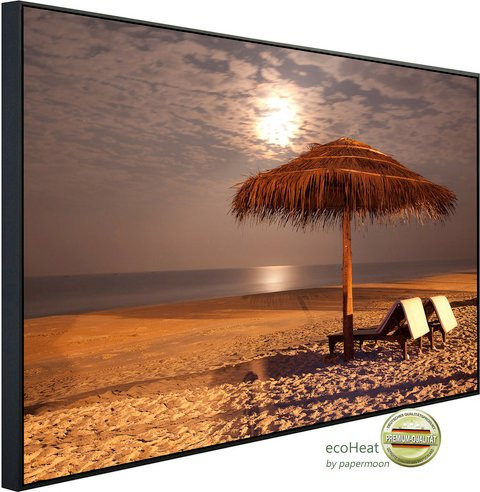 papermoon Infrarotheizung EcoHeat Sunser Beach mit Matt-Effekt in Bunt, App-Steuerung und Überhitzungsschutz - Bild 1