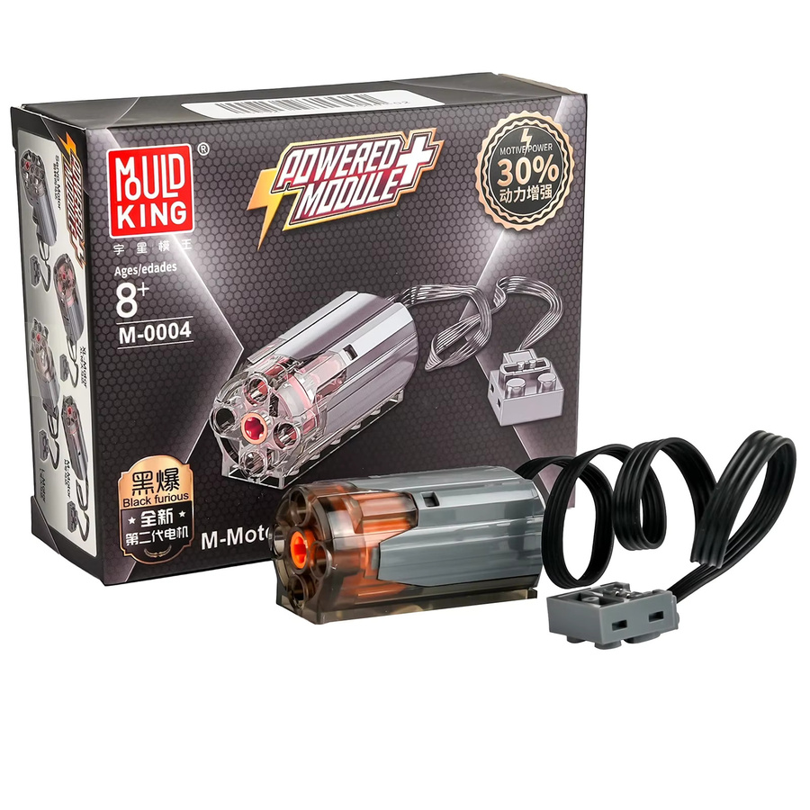 Mold King M Motoren Set für MOC Auto und Roboter Bausteine in Grau - Bild 3