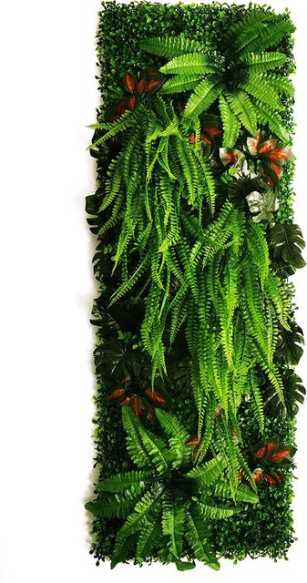 Linhongbin Wandpaneel mit künstlichem Gras und Moos in Grün, B: 40,0 cm, H: 120,0 cm - Bild 1
