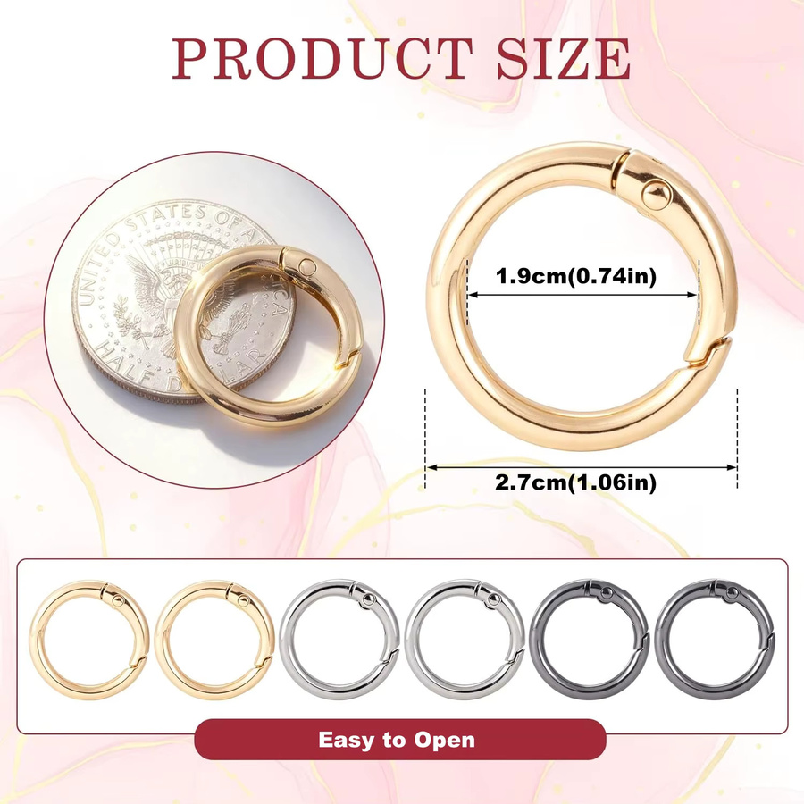 TELUNSI Feder-O-Ring, Metall, Herren - Bild 3