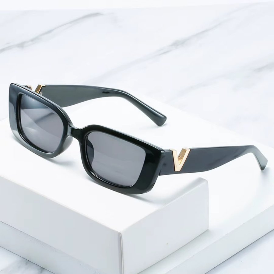 Sharif Sonnenbrille Cat Eye, Vollrand, Schwarz, Kunststoff, Damen - Bild 2