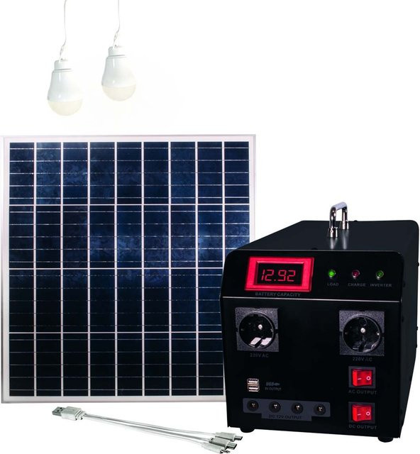 MAUK Solarpanel 60W mit 300W Powerpack in Schwarz - Bild 1