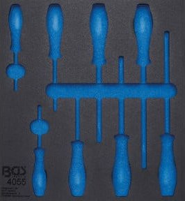 BGS Werkstattwageneinlage 2/3 blau aus Kunststoff für Art. 4055 - Bild 1
