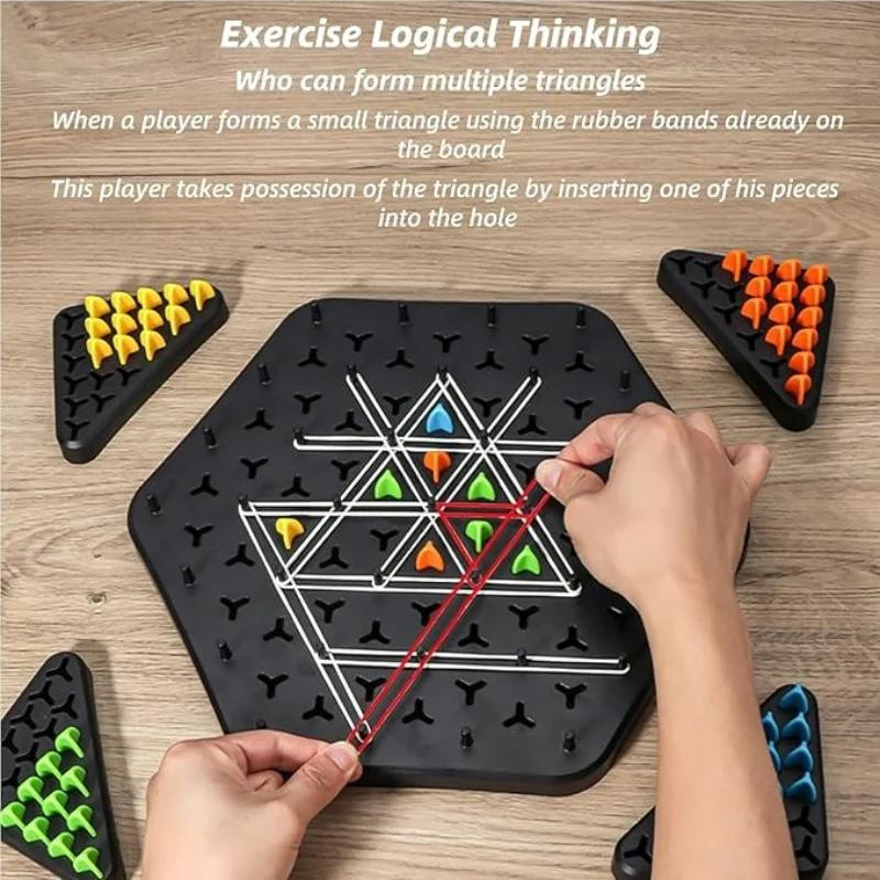 Yiran bag Geometrie Kette Schach Puzzle Desktop Spielzeug ab 3 Jahren - Bild 4