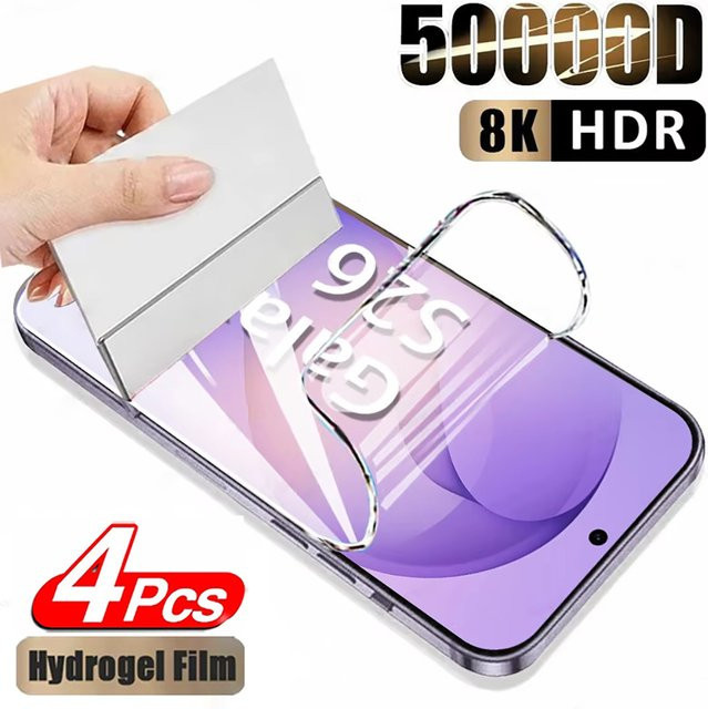 4er Pack Hydrogel Displayschutzfolie für Samsung Galaxy S26 S25 S24 S23 S22 S21 S20 Ultra Plus FE Edge transparent - Bild 1