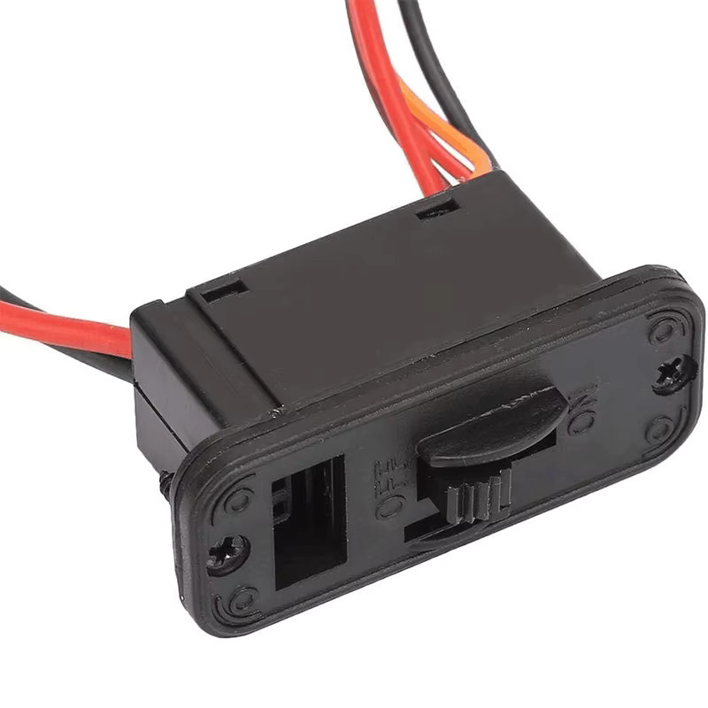 RC-Schalter Hochleistungs-Ein/Aus-Schalter mit XT60 auf JR/Futaba Stecker in Schwarz - Bild 3