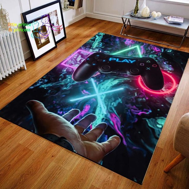 Gamer Controller Teppich MacgicZhou mit 3D-Effekt, Mehrfarbig, B: 160 cm, T: 200 cm - Bild 1