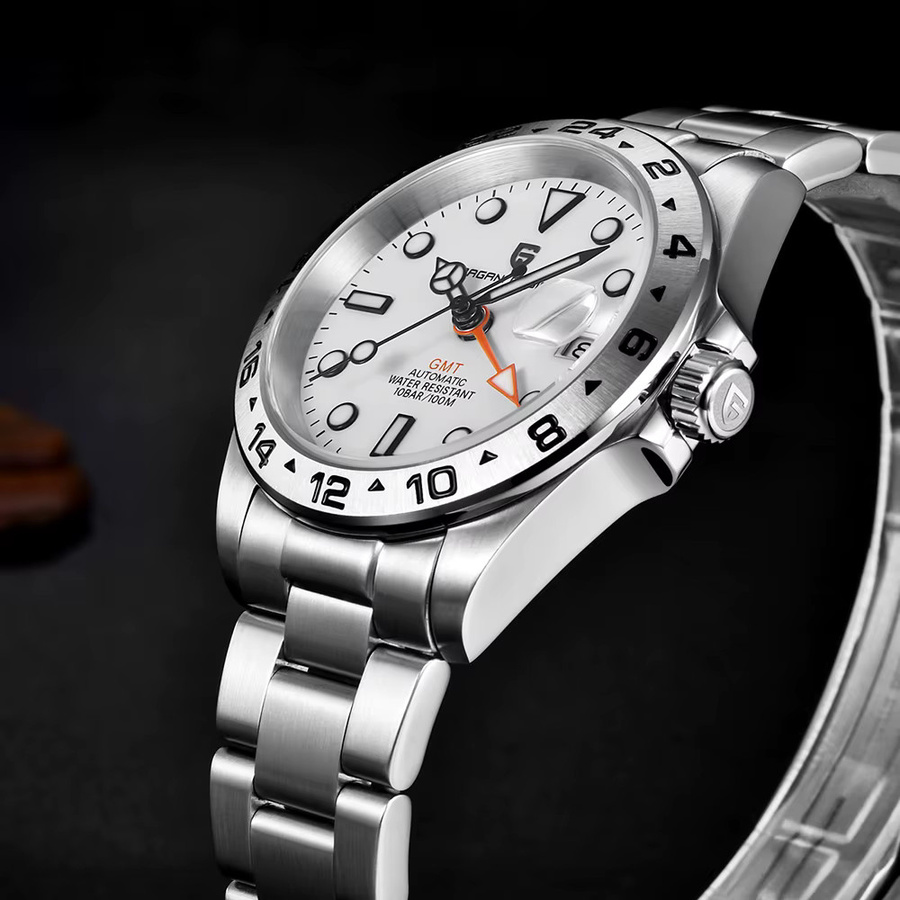 Pagani Design GMT Automatik-Armbanduhr, Edelstahl, Saphirglas, Herren - Bild 2