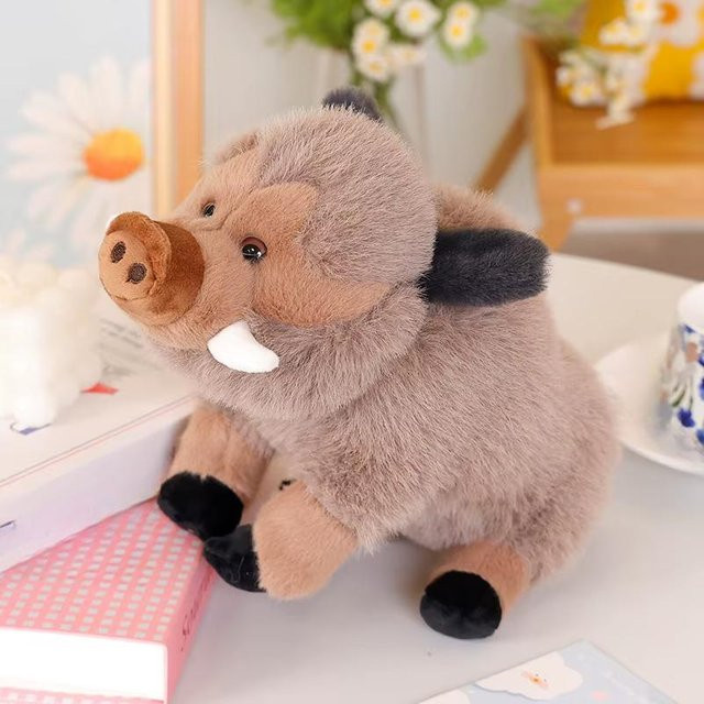 Kidsly Wildschwein Plüschtier, grau, 30cm - Bild 1