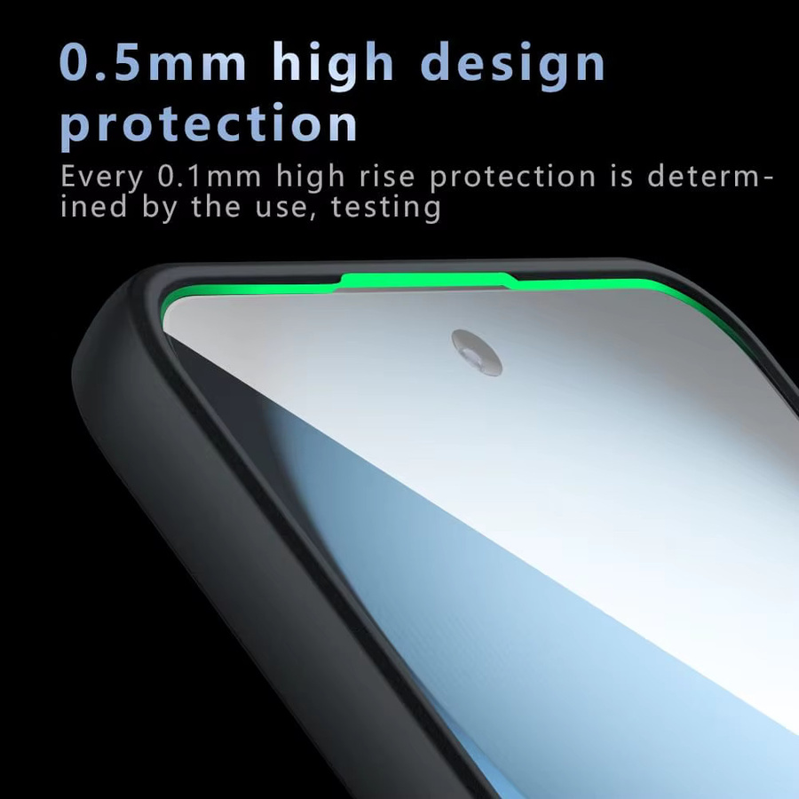 Fundas Frosted Matte Schutzhülle für Nothing Phone 3a Lite in Transparent Schwarz, stoßfestes Skin-Touch Cover mit harter Rückseite - Bild 5
