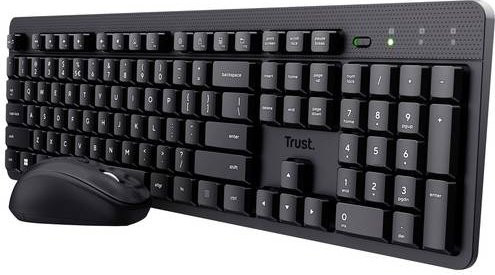 Trust ODY II Bluetooth Tastatur und Maus Set, QWERTZ Deutsch, Schwarz - Bild 1