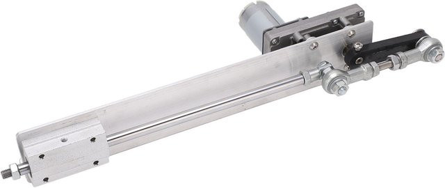 Aimo 12V Hubkolben-Linearmotor Teleskop-Linearantrieb aus Aluminium in Silber mit 3 cm bis 15 cm Hub - Bild 1