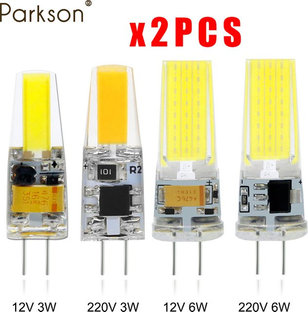 PARKSON LED Leuchtmittel Set G9 COB Ersatz für Halogenlampen, 2er Pack, Farbe: Kaltweiß - Bild 1